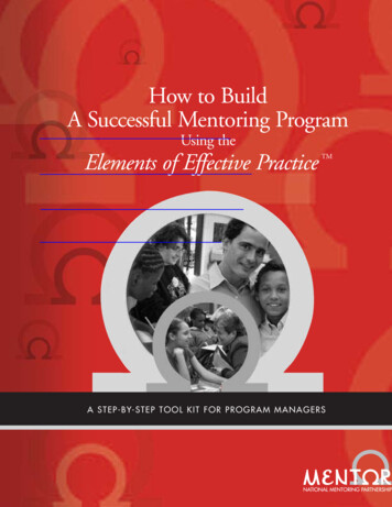 How To Build A Successful Mentoring Program