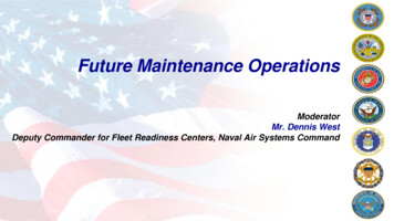 Future Maintenance Operations - SAE