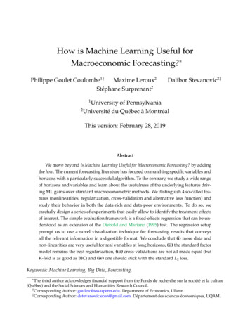 How Is Machine Learning Useful For Macroeconomic 