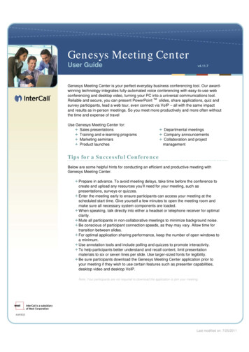 Genesys Meeting Center Userguide V4 11 7