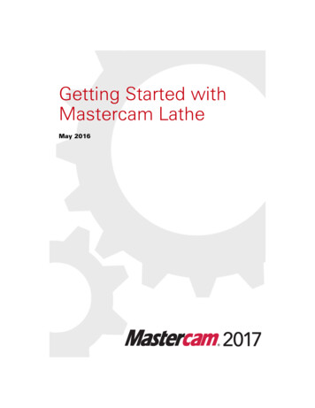 Getting Started With Mastercam Lathe - COLLA