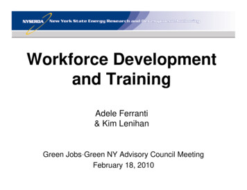 Workforce DevelopmentWorkforce Development And 