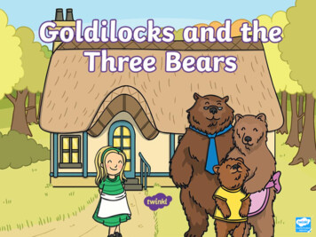 Once Upon A Time Lived Goldilocks And The Three Bears.