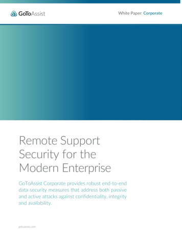 Remote Support Security For The Modern Enterprise