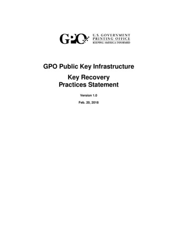 Federal Public Key Infrastructure Key Recovery Policy