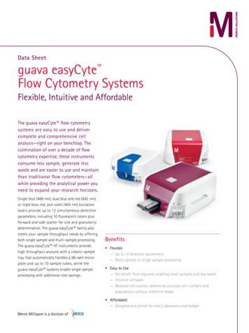 Data Sheet Guava EasyCyte Flow Cytometry Systems