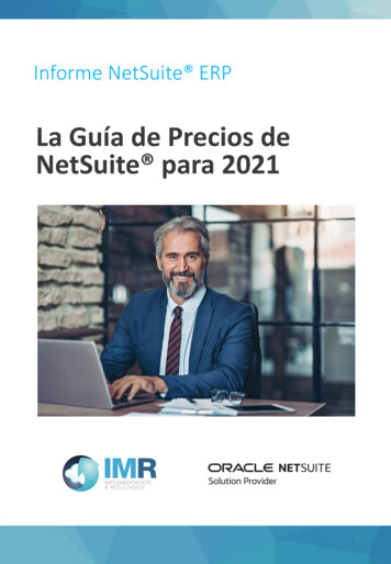La Guía De Precios De NetSuite Para 2021 - IMR