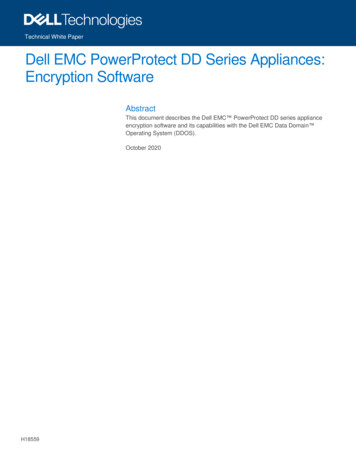 Dell EMC PowerProtect DD Series Appliances: Encryption Software