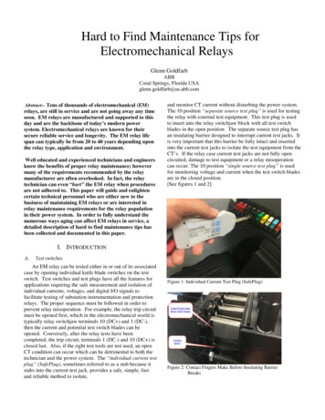 Hard To Find Maintenance Tips For Electromechanical Relays