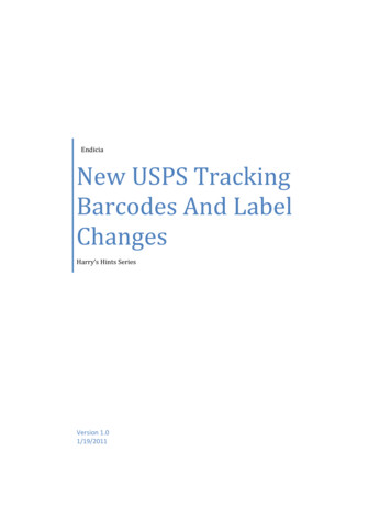 NEW USPS TRACKING BARCODES AND LABEL CHANGES