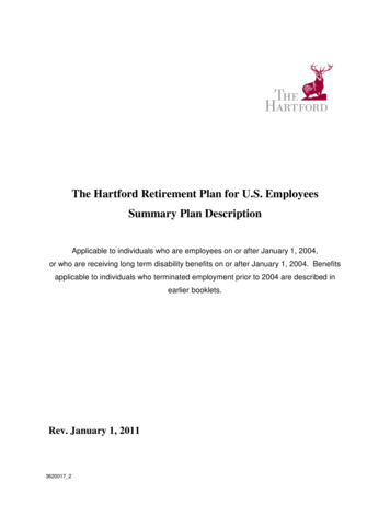 The Hartford Retirement Plan For U.S. Employees Summary .