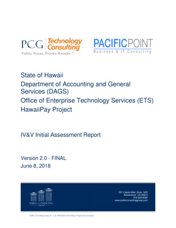 State Of Hawaii Department Of Accounting And General .