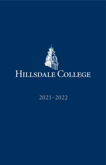 - 202 - Hillsdale College