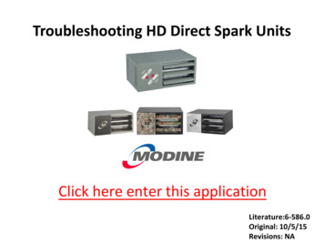 Troubleshooting HD Direct Spark Units - Modine HVAC