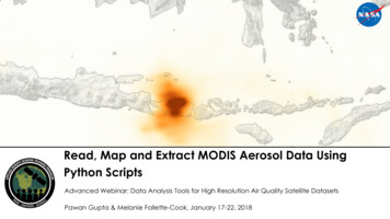 Read, Map And Extract MODIS Aerosol Data Using Python 