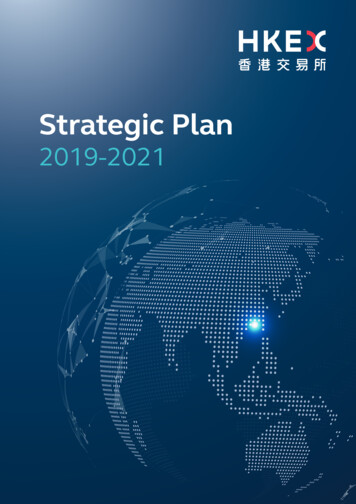 HKEX Strategic Plan 2019-2021