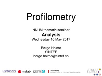 NNUM Thematic Seminar Analysis - Nanostructure Physics