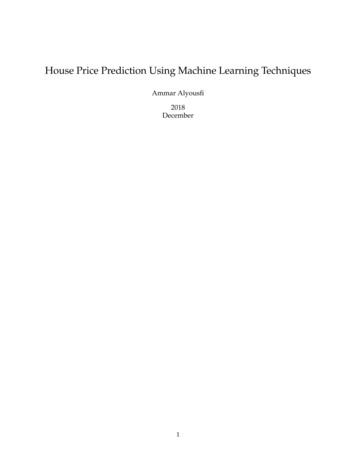 House Price Prediction Using Machine Learning Techniques