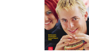 McDonald's Corporation Annual Report 2000