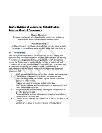 Idaho Division Of Vocational Rehabilitation – Internal .