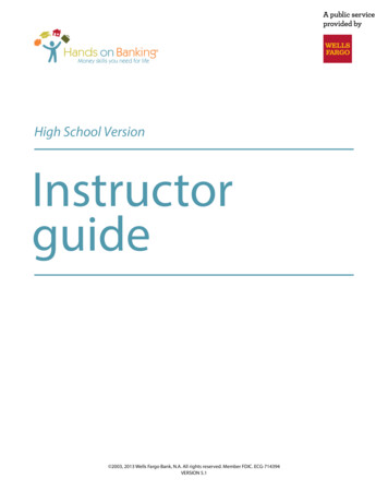 High School Version Instructor Guide - Hands On Banking