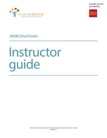 Middle School Version Instructor Guide - Hands On Banking