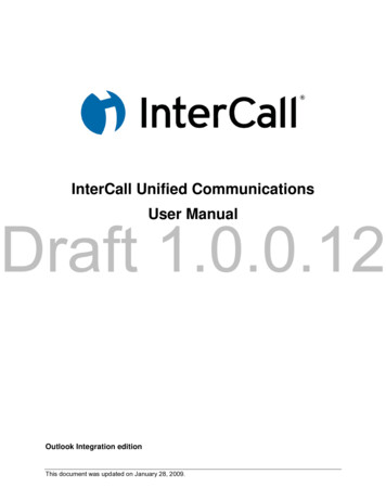 InterCall Unified Communications Draft 1.0.0