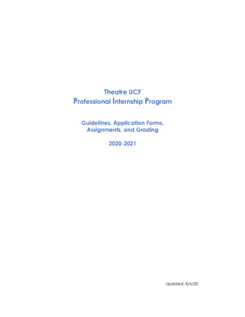 Theatre UCF Professional Internship Program