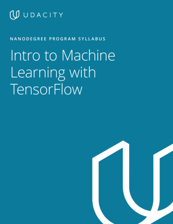 Intro To Machine Learning With TensorFlow Nanodegree .