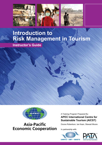 Introduction To Risk Management In Tourism