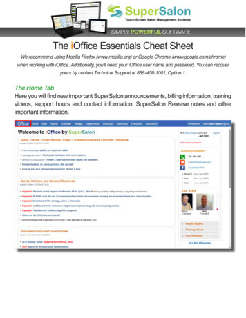The IOffice Essentials Cheat Sheet - SuperSalon