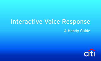 Interactive Voice Response - Citi India - Credit Cards .
