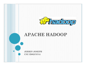 JerrinJoseph Hadoop Ppt - Cis.csuohio.edu