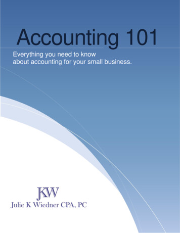 Accounting 101 - JKWCPA