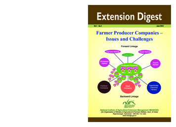Farmer Producer Companies – Issues And Challenges