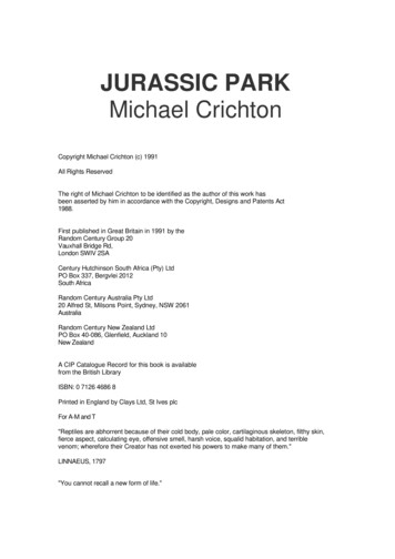JURASSIC PARK Michael Crichton - OM Personal