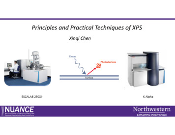 Principles And Practical Techniques Of XPS