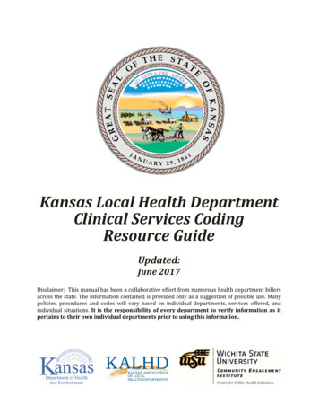 Kansas LHD Clinical Services Coding Resource Guide