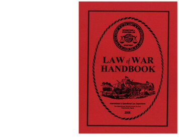 Law Of War Handbook 2005 - Library Of Congress