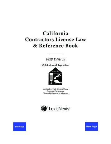CaliforniaContractors License Law & Reference Book