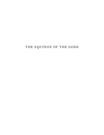 THE EQUINOX OF THE GODS - Invisible House Society