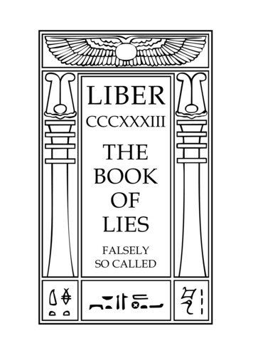 THE BOOK OF LIES - Bibliotecapleyades 