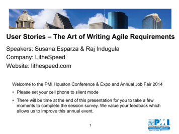 User Stories – The Art Of Writing Agile Requirements