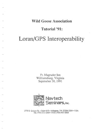 Loran/GPS Interoperability