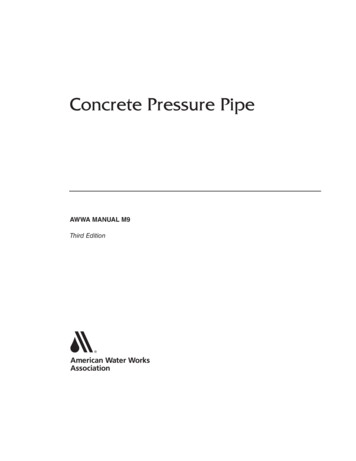 Concrete Pressure Pipe - AWWA
