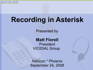 Recording In Asterisk - Call Center Systems