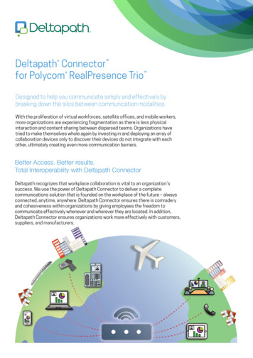 Deltapath Connector For Polycom RealPresence Trio