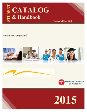 & Handbook - Miller's College Of Nursing