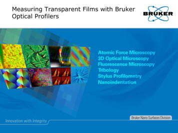 Measuring Transparent Films With Bruker Optical Profilers