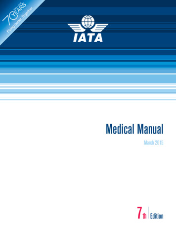 Medical Manual, 7th Edition, Effective March 2015